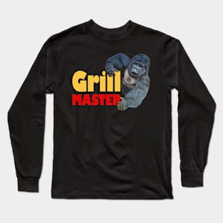 Strong Gorilla Grill Master Grill Party Summer Gift Long Sleeve T-Shirt